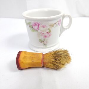 Vintage Z S & Co Bavaria Shaving Barber Mug With Erskine Barber Brush